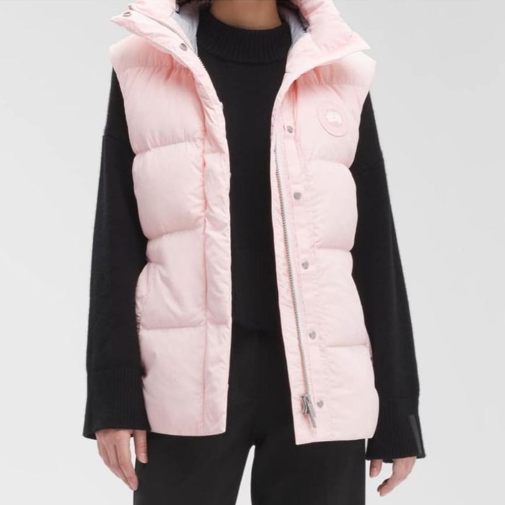 NWT New Canada Goose Rayla Pink Down Vest Size Small - Picture 8 of 10